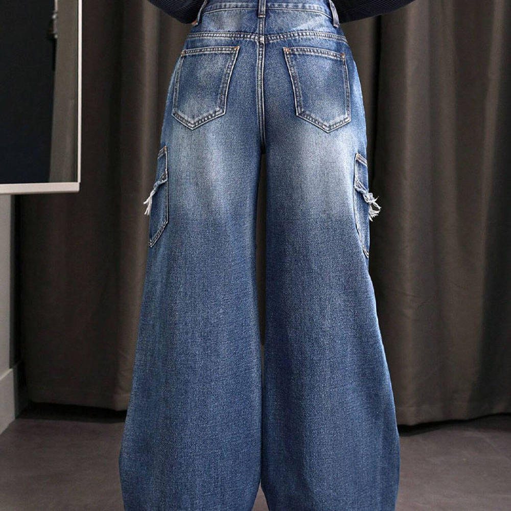 Women's Retro High-Waisted Jeans