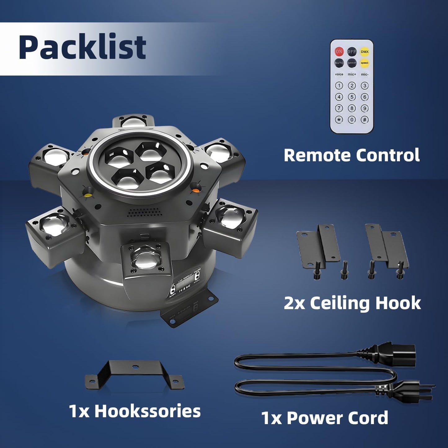 🔥Buy 1 Get 1 Free🔦✨540° Rotating DJ Spotlight