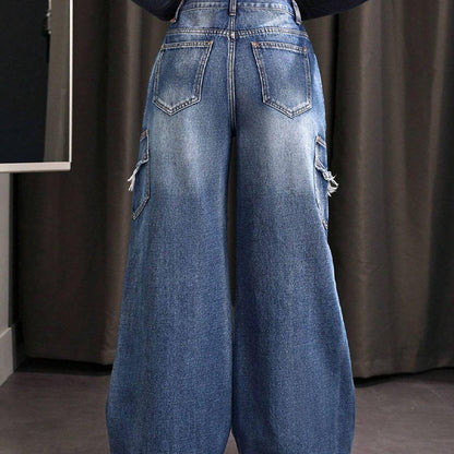 Women's Retro High-Waisted Jeans