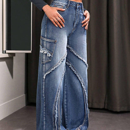 Women's Retro High-Waisted Jeans